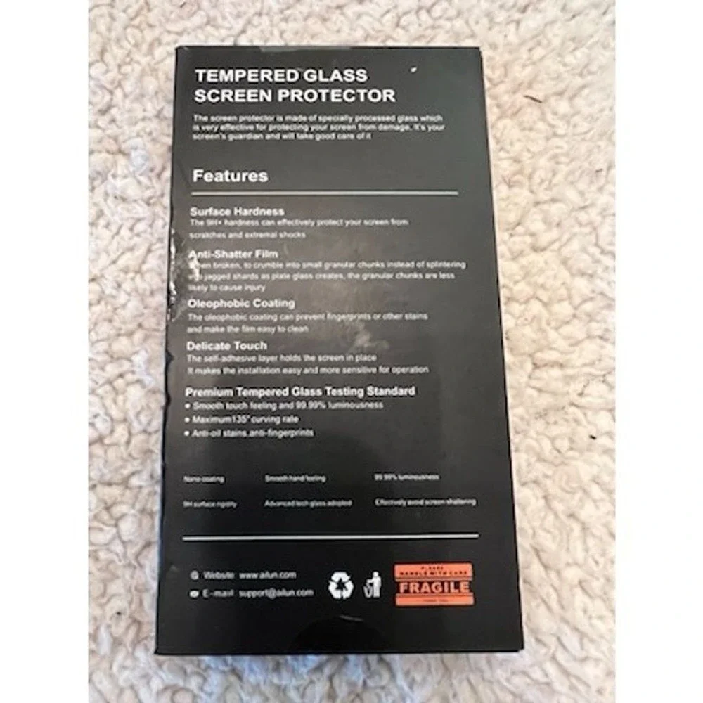 Ailun 3 Pack Tempered Glass Screen Protector for Samsung‎ Galaxy Note 5